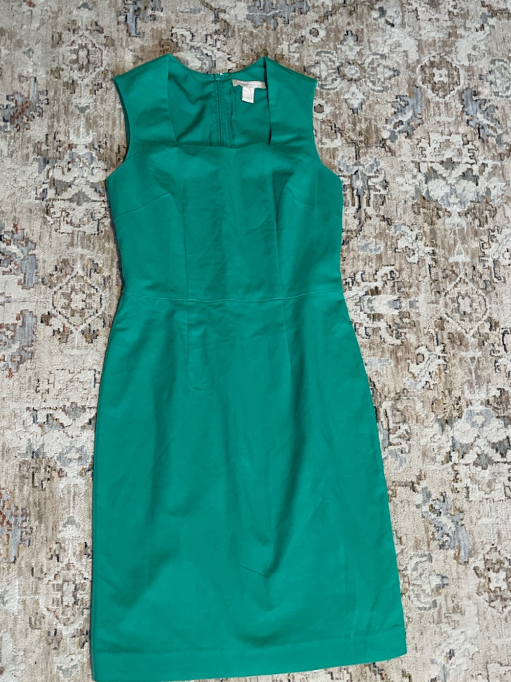 Banana Republic Emerald Green Sleeveless Sheath Dress